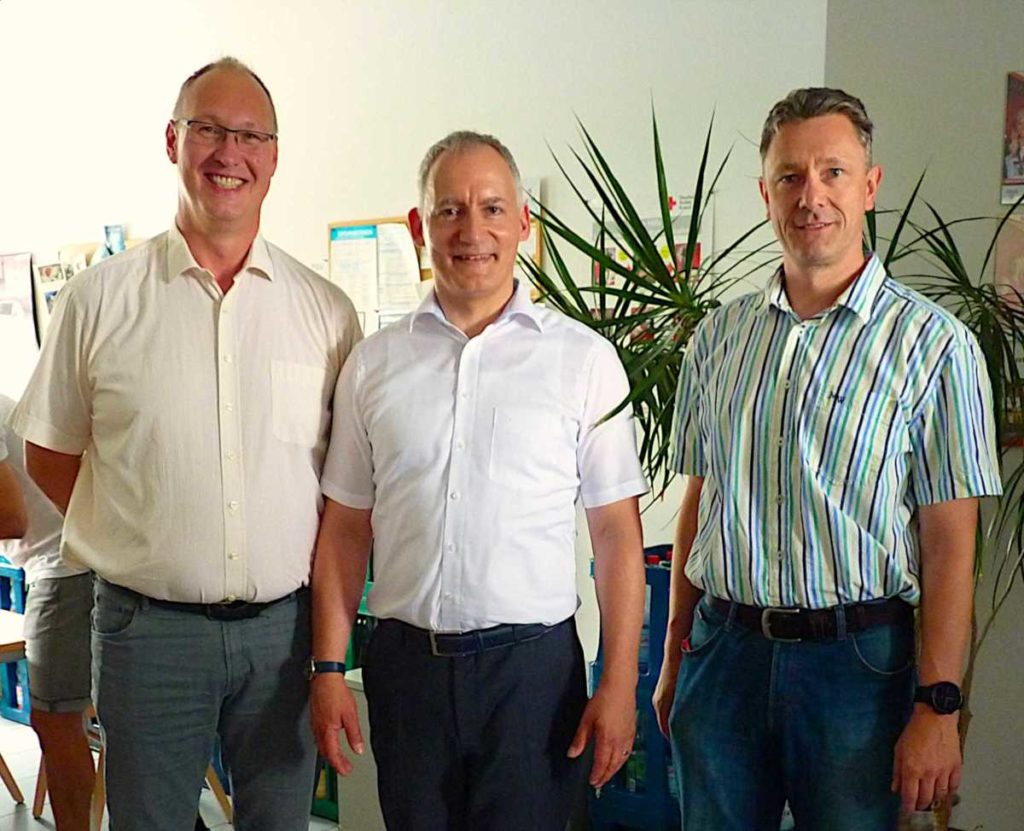 von rechts nach links Sylvio Röthig, Gerd Singer, Falk Neumann